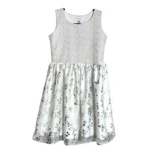 Children's Place Floral Tulle A-Line Special Occasion Dress Girls Sz Large